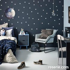 Paint a stary galaxy wall