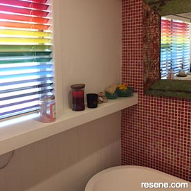 Rainbow bathroom design
