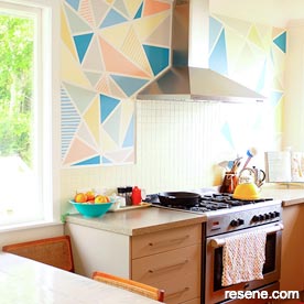 Colourful kitchen design