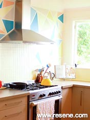 Colourful kitchen design