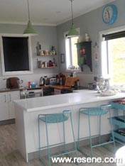 Blue seaside kitchen