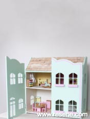 Painted doll house