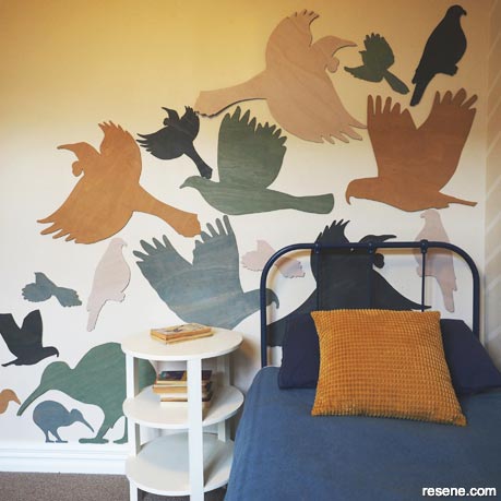 How to make plywood wall birds