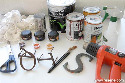 Rust effect project- supplies