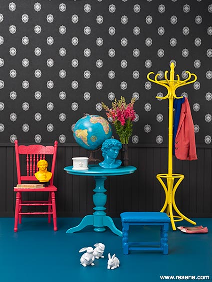 Black and colourful room