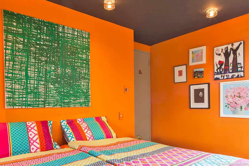 Orange bedroom