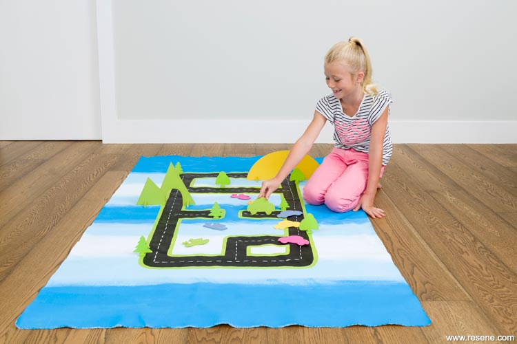 Paint a play mat