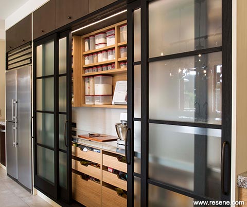 Oversized glass cabinets