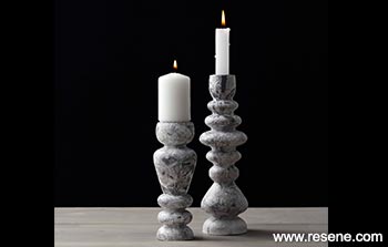Paint a marble candlestick