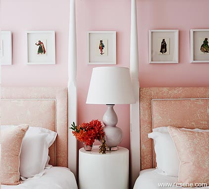 White and pink bedroom - a match made in colour heaven