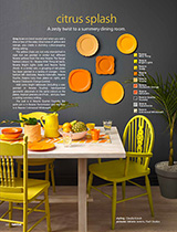 A zesty twist to a summery dining room using Resene yellows
