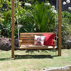 Create a swing seat for your backyard