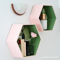 Decorate floating shelves