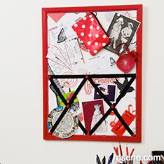 Make a cool noticeboard and pen holders