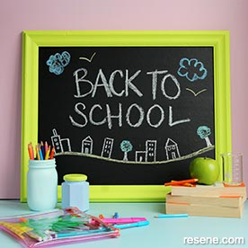 Make a kid's blackboard
