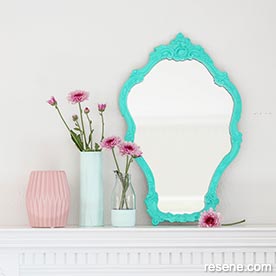 Painted old mirror