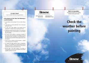Check the weather before painting