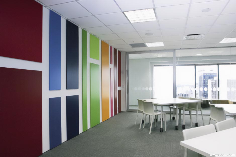 Colourful office space