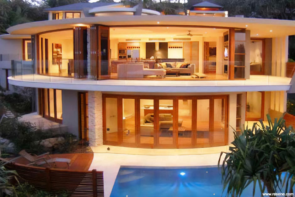Luxury beach house exterior