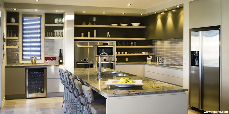 A modern holiday home kitchen 