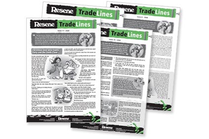 Resene Paints TradeLines newsletters