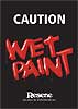 Wet paint signs - black/red