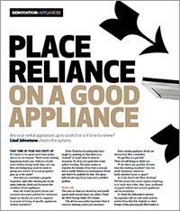 Reliable appliances are a must for rental properties