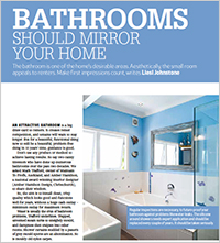 An attractive bathroom is a big draw-card to renters