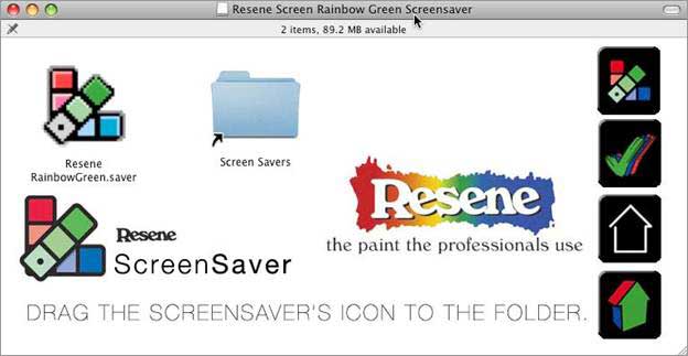 Mac  screen saver installation