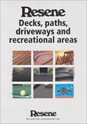 Resene Decks, paths, driveways and recreational areas colour chart