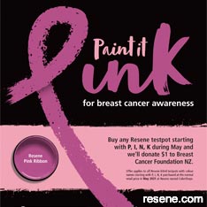 Paint it pink for breast cancer awareness