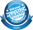 Winner - Mosted Trusted Brand 2012-2023 Paint
