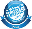 Winner Most Trusted Paint Brand 2012