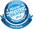 Winner Most Trusted Paint Brand 2014