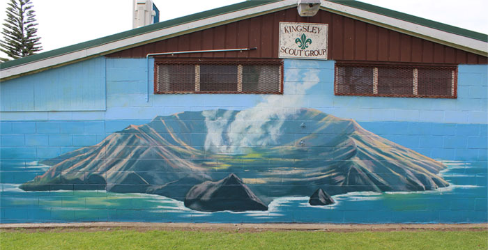 Whakatane Scout Group paint the Scout Hall