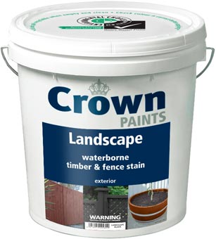 Crown Landscape - waterborne timber & fence stain
