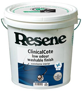 Resene ClinicalCote - low odour washable finish, waterborne interior