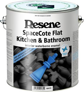 Resene Spacecote Flat Kitchen and Bathroom