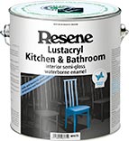 Resene Lustacryl Kitchen & Bathroom interior semi-gloss waterborne enamel paint