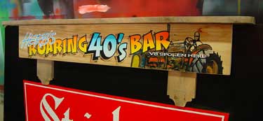 Roaring 40s Bar sign / shelf
