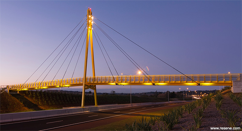 Westagate Bridge at night