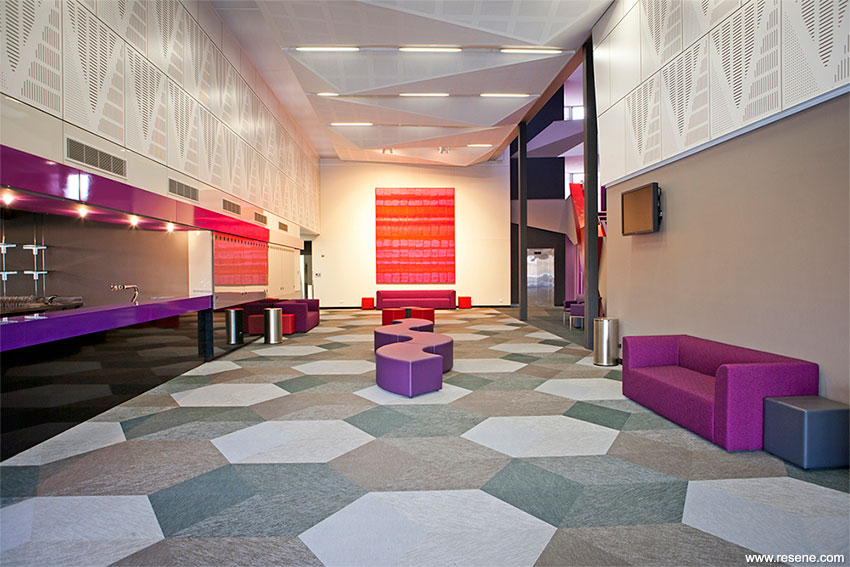 The Cube foyer in an exciting theatre and conference centre undertaken by the Wodonga City Council