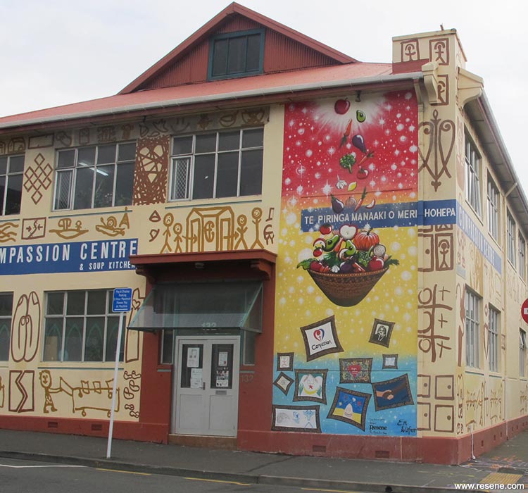 Wellington Soup Kitchen Mural - exterior