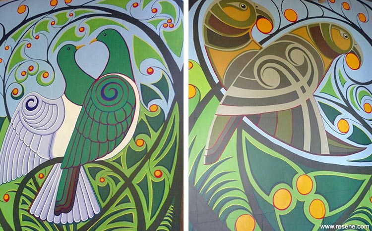 Mural birds