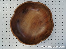 Wooden bowl before