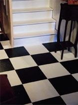 Transform an old painted floor