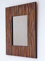Paint a wood grain mirror