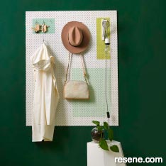 How to make a pegboard organiser, a great addition to your entranceway