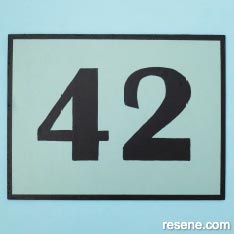Make a house number