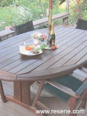 Outdoor table renovation